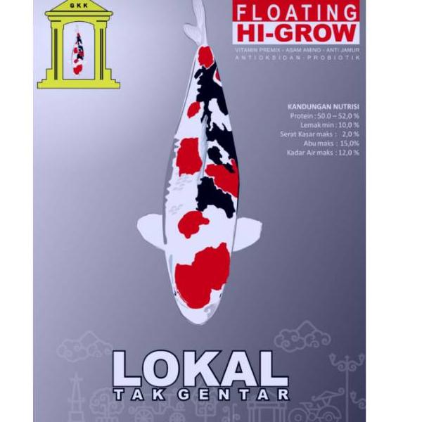 READY STCOK Makanan pelet ikan koi lokal tak gentar LTG higrow size 5mm 1kg pakan ikan 20AJOP