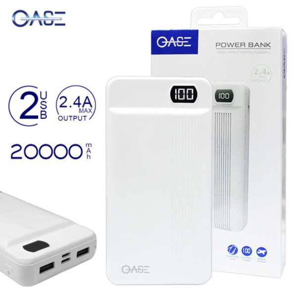 Powerbank Oase MD-A19 20.000mah - PowerBank Oase Original Oppo