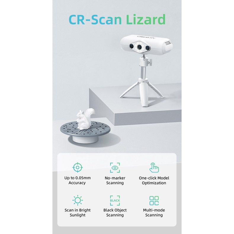 Creality CR-Scan Lizard High Detail Scan Scan Ukuran Besar No Marker