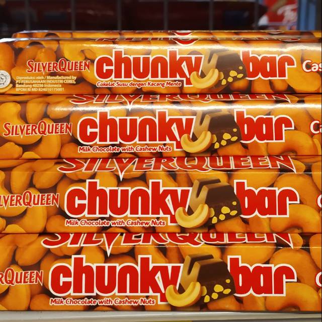 

silver queen chunky bar cashew 2x100gr