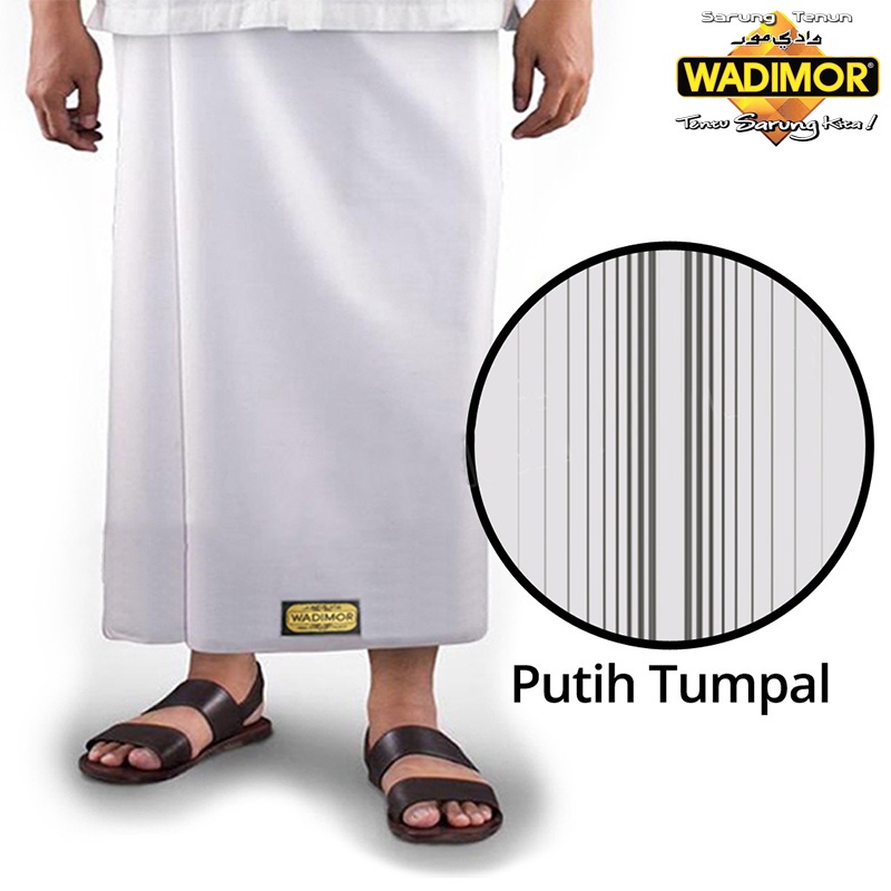 Sarung Wadimor Hitam Polos Putih Polos Tumpal Sarung Dewasa Polos