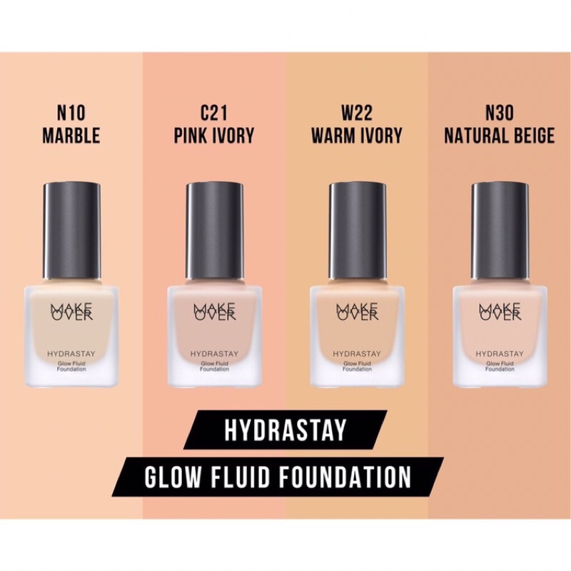 MAKE OVER HYDRASTAY GLOW FLUID FOUNDATION