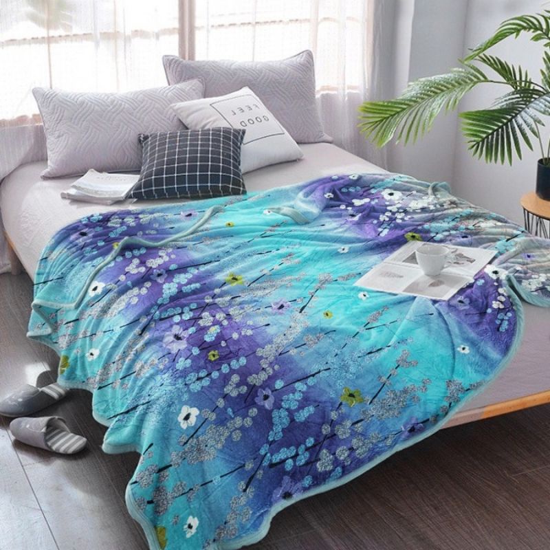 Medan Termurah Very soft Selimut Bulu Motif Selimut dewasa Dewasa 150 x 210 cm Tebal adem dan nyaman