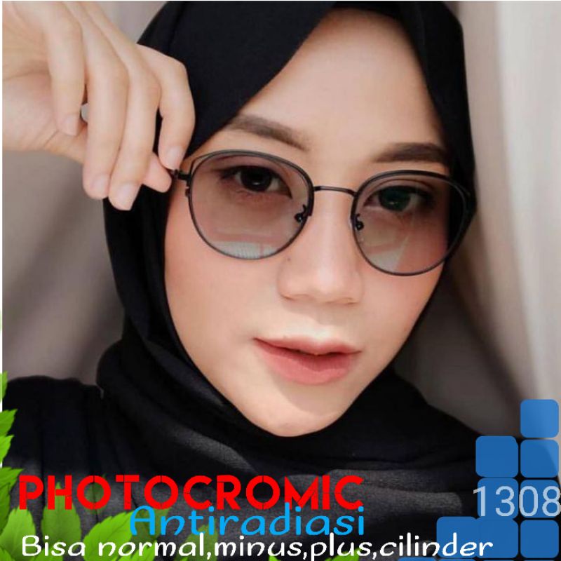 kacamata photocromic antiradiasi{berubah warna ) normal,minus,plus,cilinder kode 1308