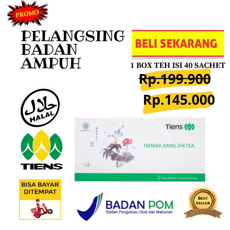 Tiens Pelangsing Obat Diet Herbal Penurun Berat Badan