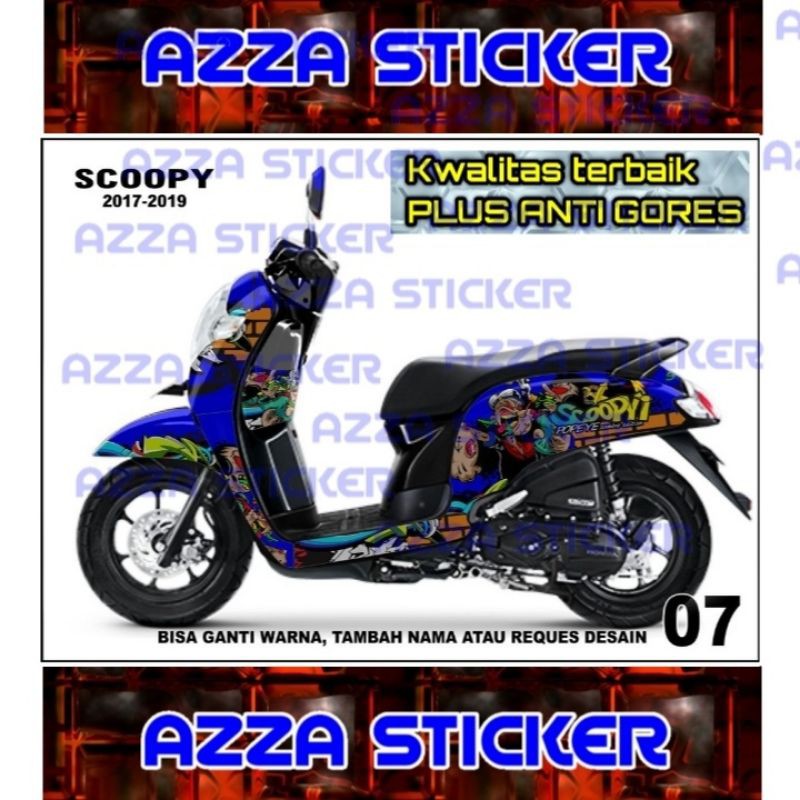 Sticker decal Scoopy 2019 Full Body decal Scoopy 2019 Full body 07
