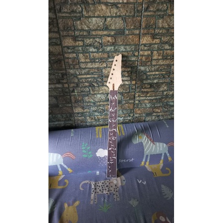 neck gitar mentahan model jem flower
