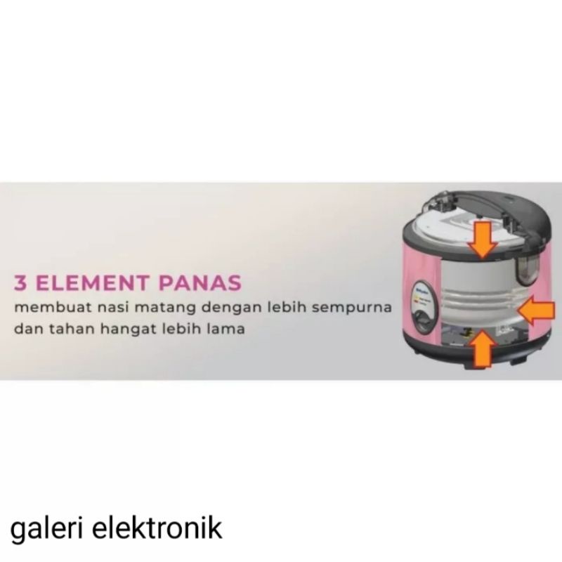 Rice cooker ,Magic com,Penanak Nasi Miyako MCM 508 SBC 3fungsi body stainless