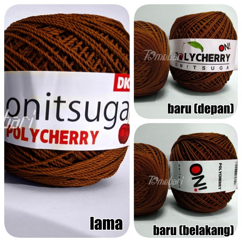 BENANG RAJUT POLYESTER  POLYCHERRY COKLAT KAYU TBP- 029
