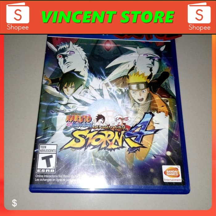 PRODUK ORIGINAL  bd ps4 kaset game NARUTO ultimate ninja storm 4