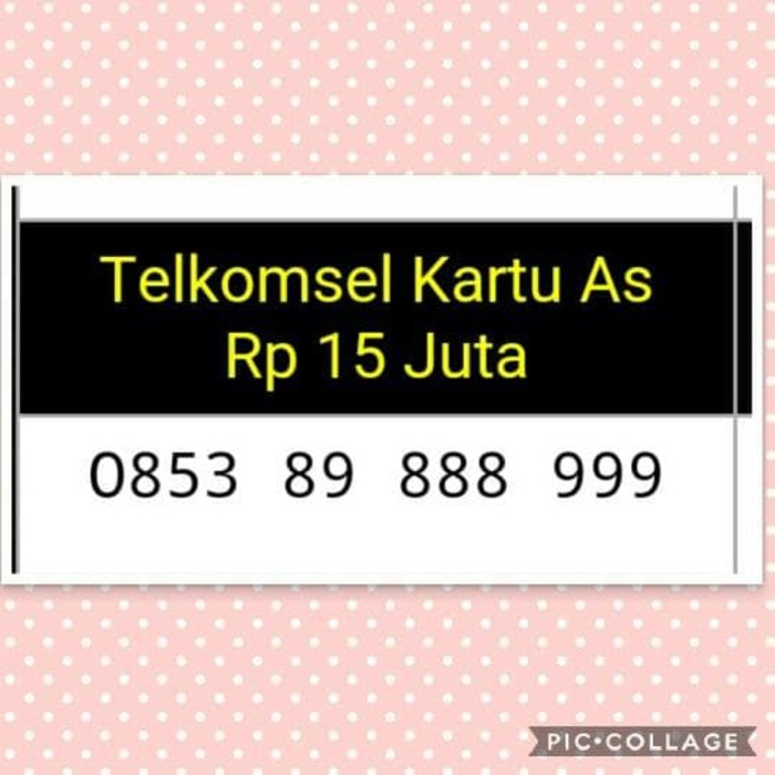 nomor cantik(0853 89 888 999)double aaa,tsel AS