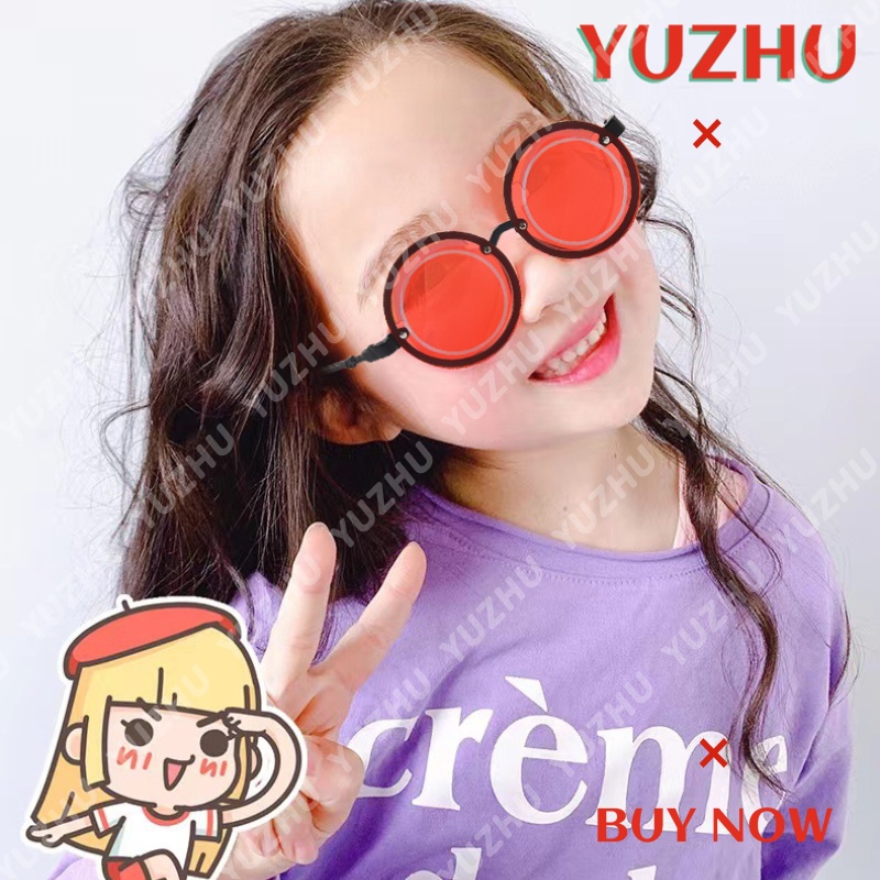 (YUZHU) Kacamata Frame Bulat Bahan PC Warna Permen Gaya Retro Untuk Anak Laki-Laki / Perempuan