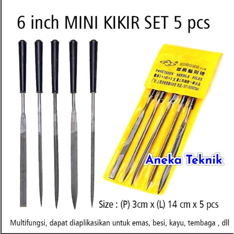 

Alat Kikir Mini 6 INCHI / 6" ( 1 SET = 5 PCS )