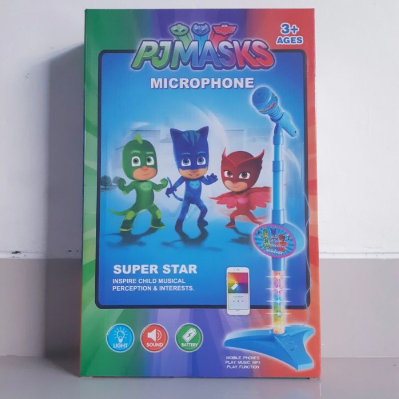 Mainan Microphone Anak Edukatif - Standing Mic Light &amp; Sund Edukasi