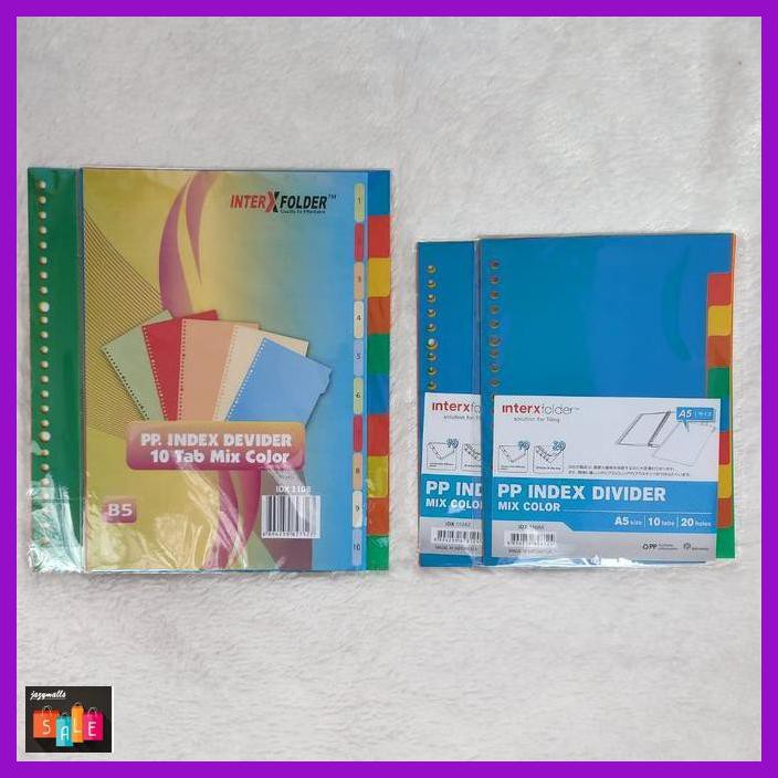 

DOCUMENTO- PEMBATAS BINDER INTER X FOLDER MIX COLOUR A5 DAN B5 - B5 -ASLIII.