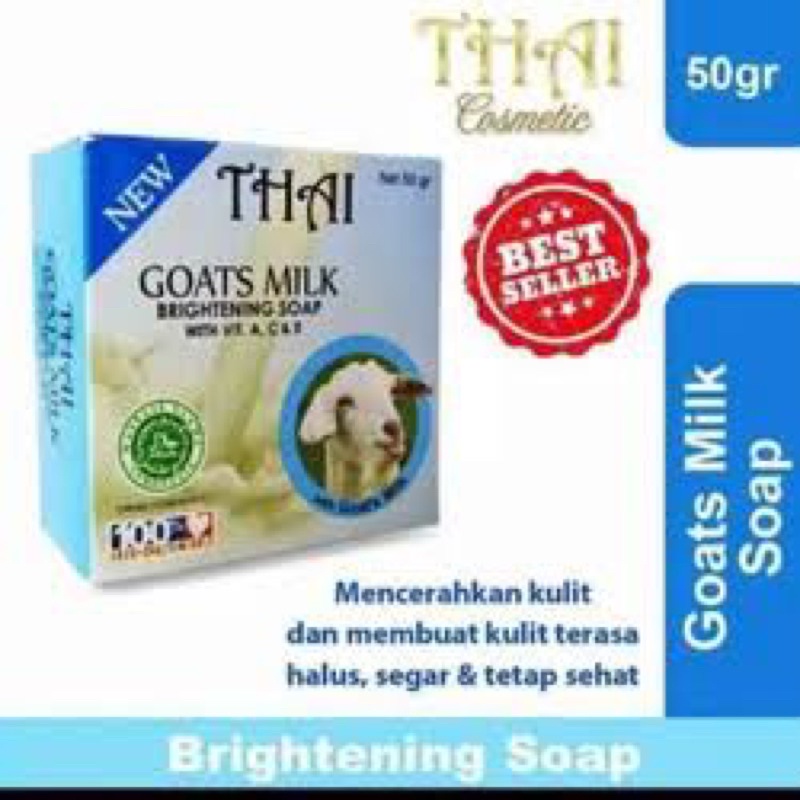 (12 PCS) SABUN THAI GOATS MILK ORIGINAL BPOM 50 GR / SABUN PEMUTIH / BEST SELLER KOSMETIK