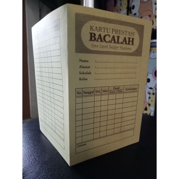 

H7Y Kartu Prestasi Bacalah 50 Pcs Bahan BC Pindo