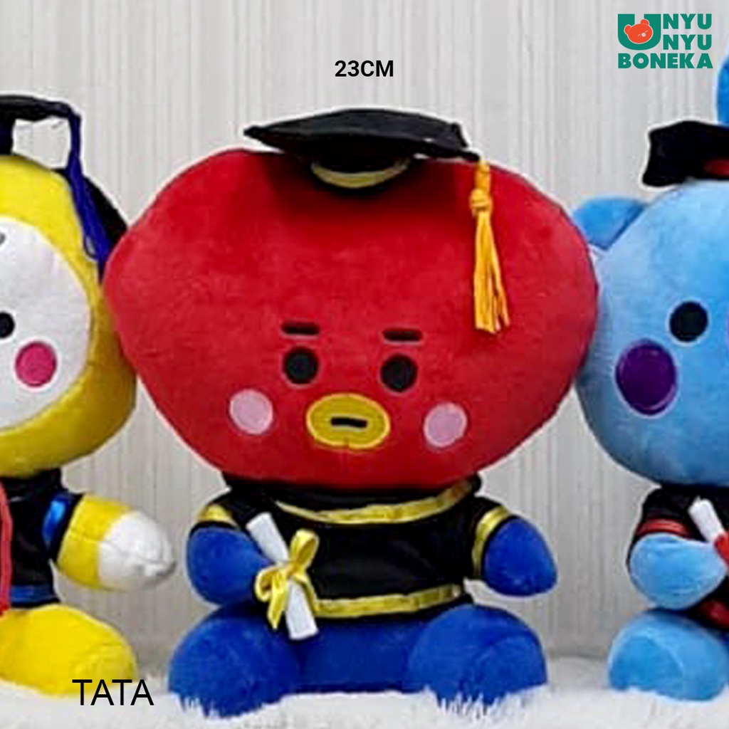 boneka toga wisuda bts chimmy tata koya shooky rj van souvenir graduation