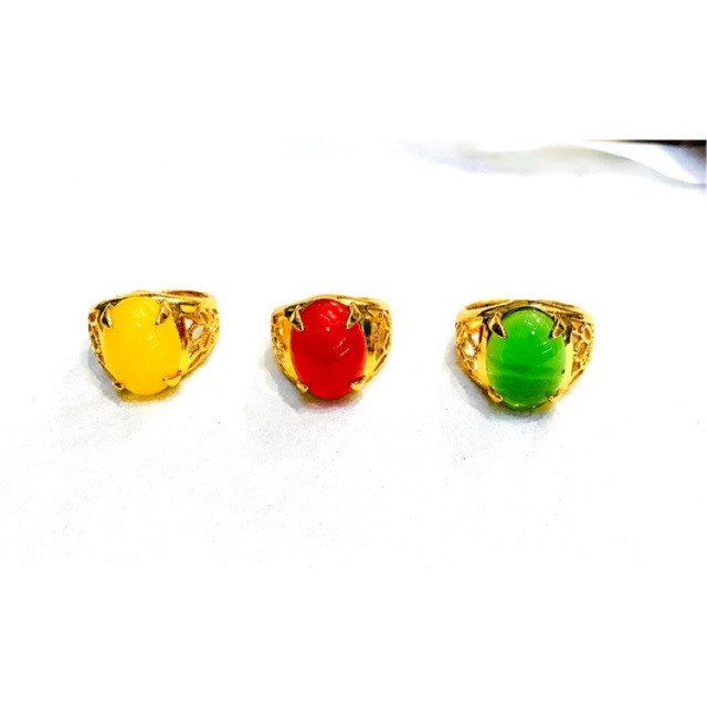 Cincin / cincin batu merah / cincin batu / yaxiya / xuping / lapisemas cincin batu