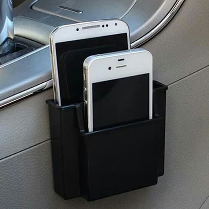 Phone Kotak Ganda Hp Wadah Kantong Handphone Mobil Car Organizer Box