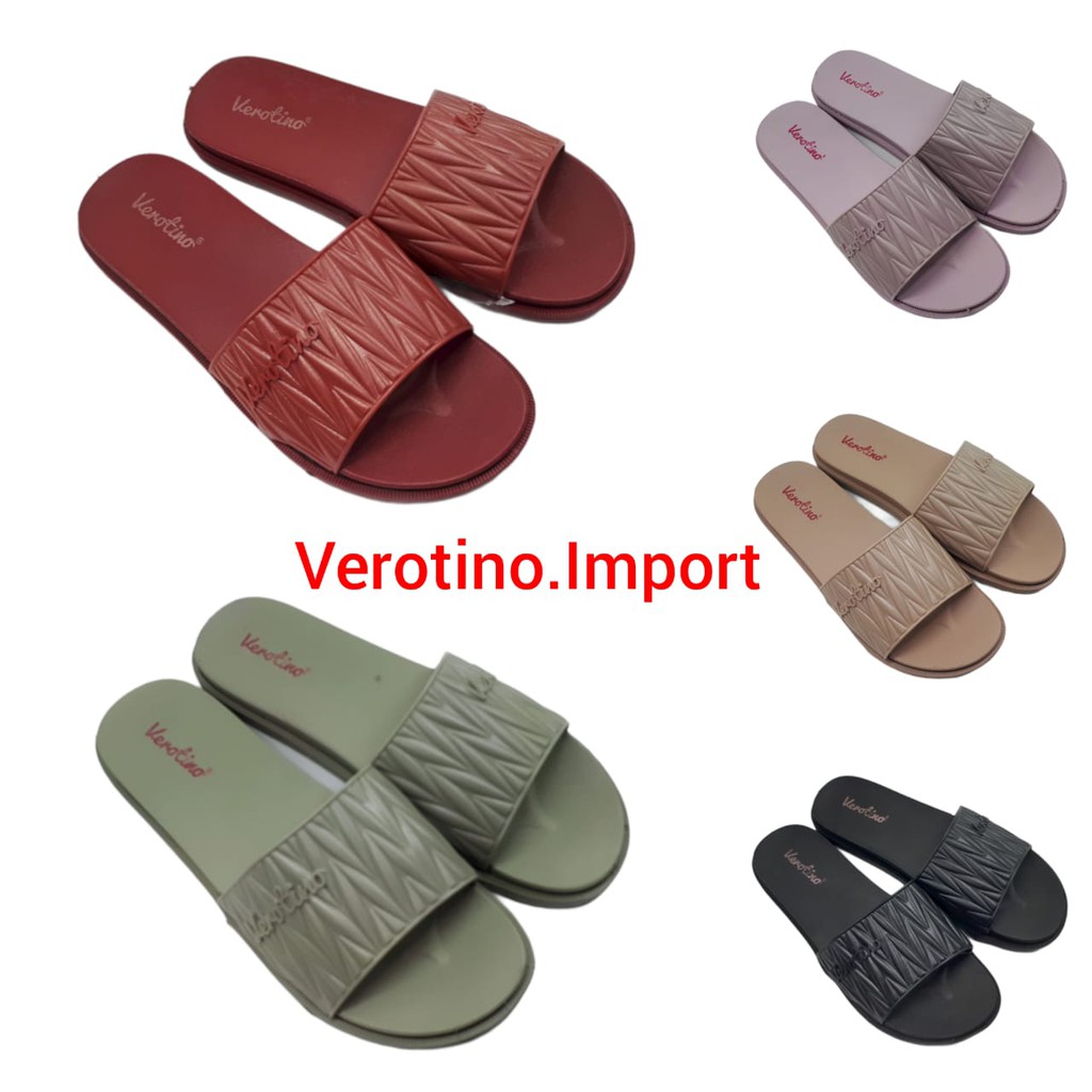 COD Verotino A733 EP Size 36 - 40 Sandal Selop Wanita Karet Jelly Terbaru Sendals Murah Cewe Slip On