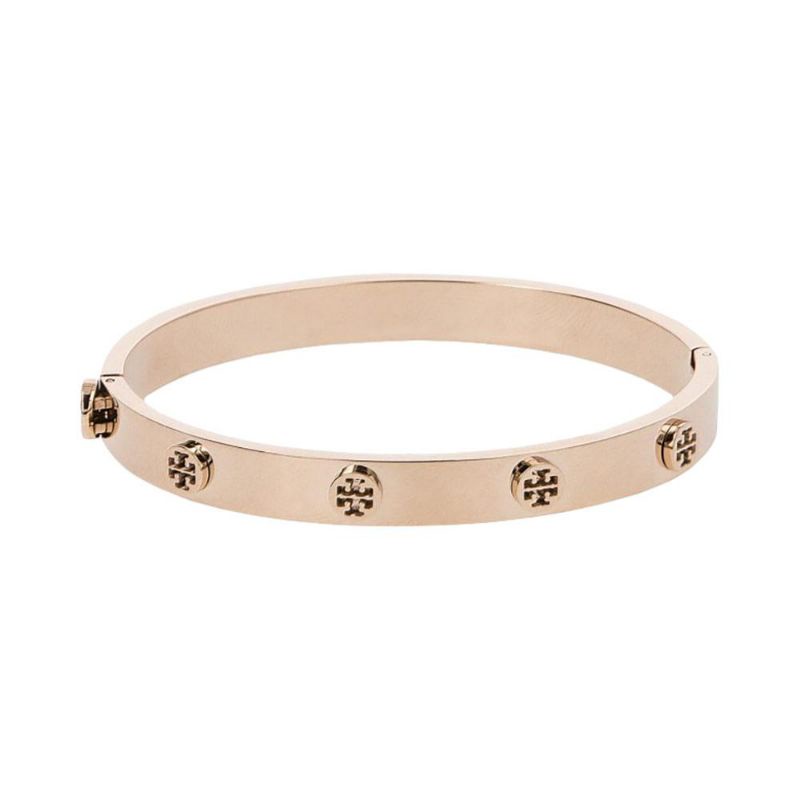 Tory Burch Logo Stud Hinge Bracelet