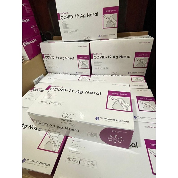 Swab Antigen Biosensor Fast Clear Nasal isi 25 Pcs Original
