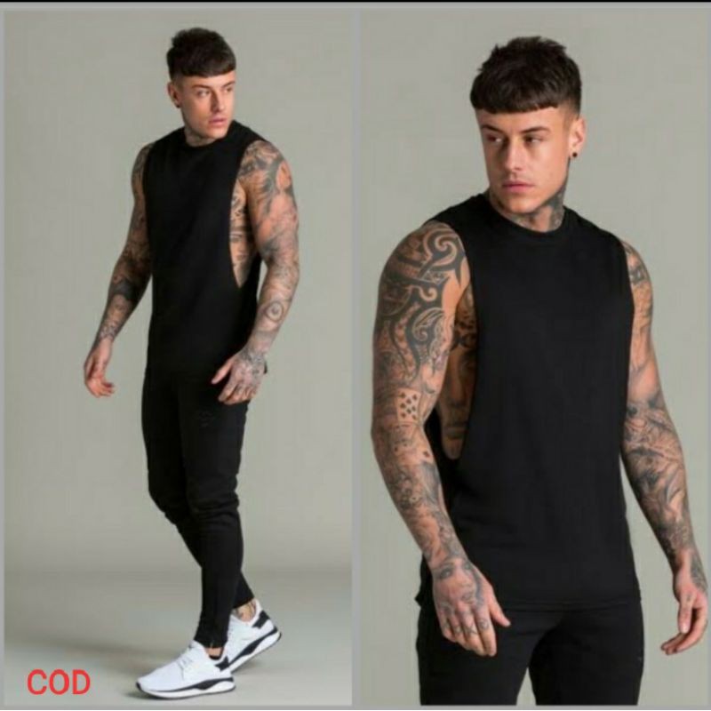 kaos pria / kaos pria fitnes gym / kaos dalam lekton singlet pria / kaos distro sport pria gym