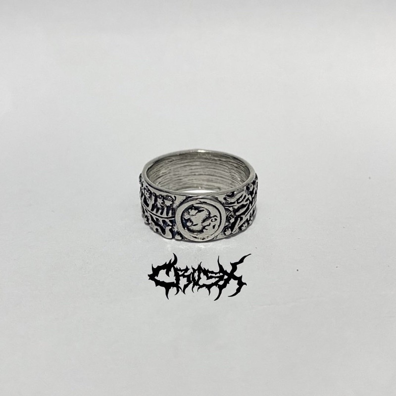 SUN MOON ROUND RING / CINCIN MATAHARI BULAN BINTANG / COUPLE RING CINCIN COUPLE KOREAN STYLE RING CINCIN STYLE KOREA CINCIN AESTHETIC RING CINCIN TITANIUM CINCIN STAINLESS STEEL CINCIN PRIA CINCIN WANITA HIP HOP PUNK RETRO VINTAGE METAL RING