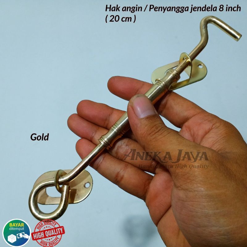 Hak angin jendela rumah  / Penahan Jendela rumah / Penyangga jendela 8 inch 20 cm