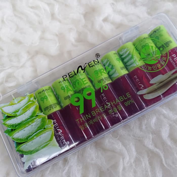 NEW LIPTINT PEIYEN PEINFEN ALOEVERA MOISTURIZING LITTLE LIPSTICK WATER LIP TINT ALOE VERA
