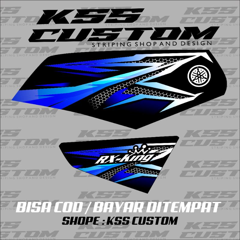 Jual Striping Rx King Variasi Hitam Biru Keren Terbaru Murah Shopee Indonesia