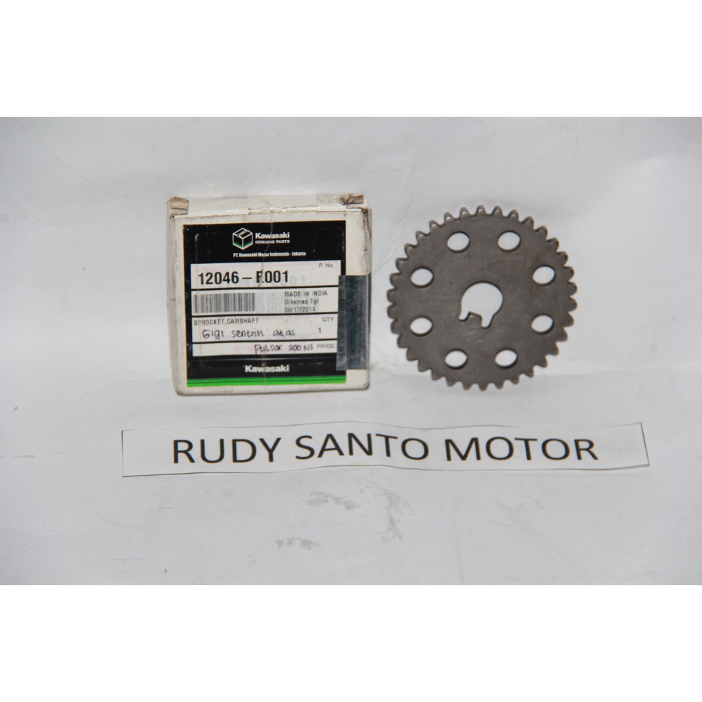 Gigi Sentrik Atas Gear Sprocket Chamshaft Kawasaki Bajaj Pulsar 200NS 200 NS Original-2