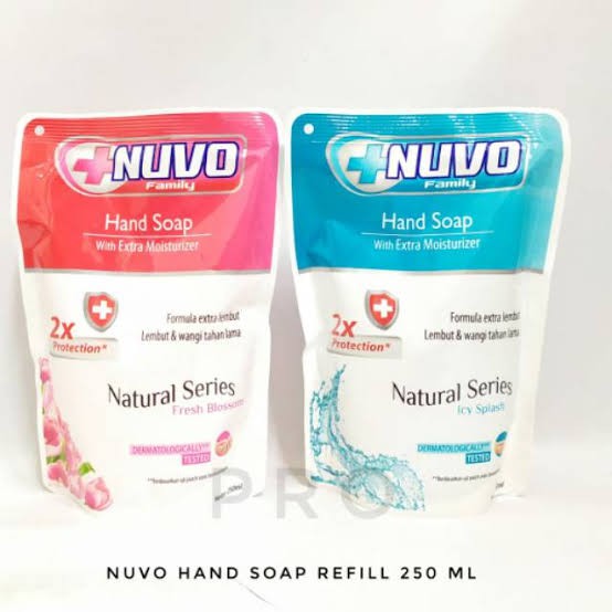 [BPOM] NUVO HAND SOAP REFILL 250ML - ICY SPLASH/FRESH BLOSSOM