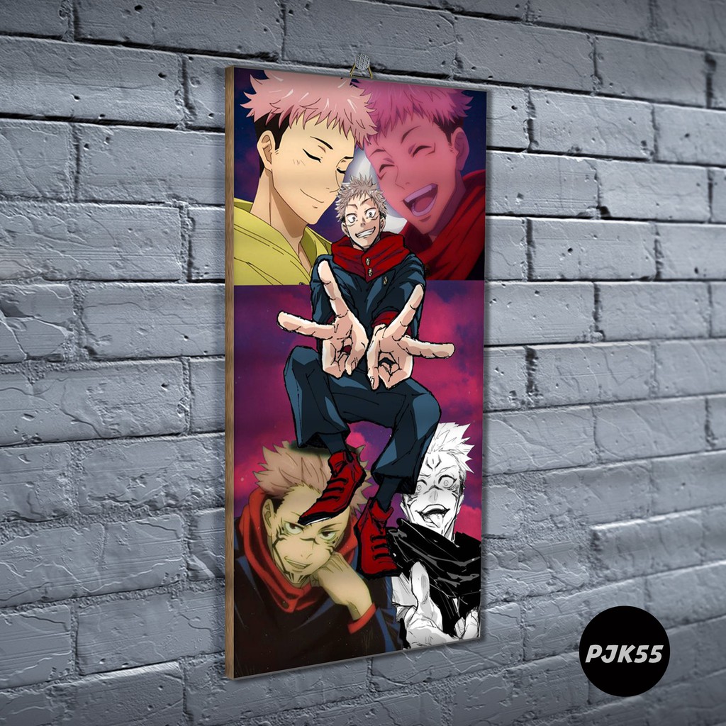Poster Kayu Jujutsu Kaisen / Dekorasi Rumah /Poster murah/ Anime / desain / 2021 / gambar / PJK-PJK55