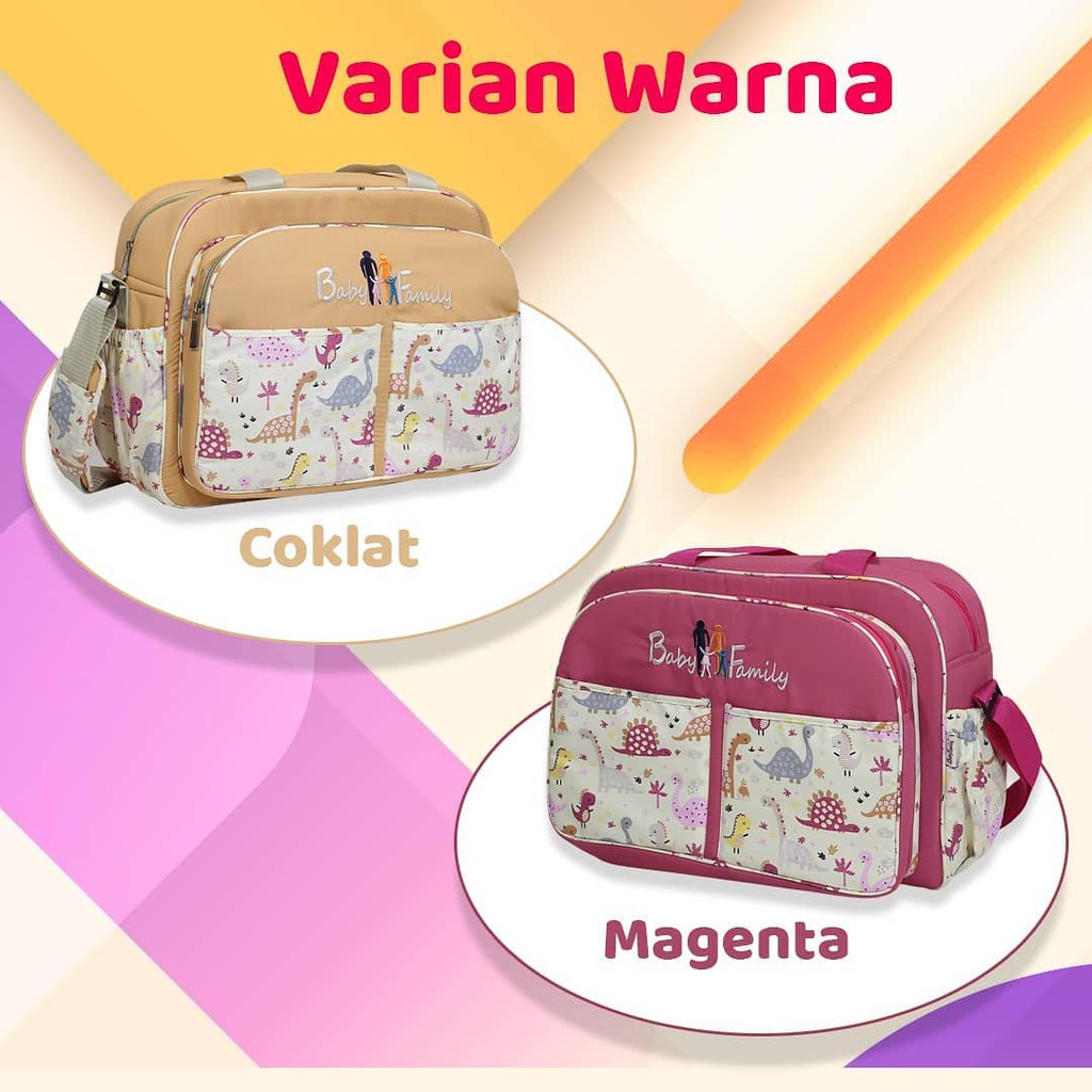 Tas Besar Popok/Perlengkapan Bayi Baby Family 6 - BFT6301