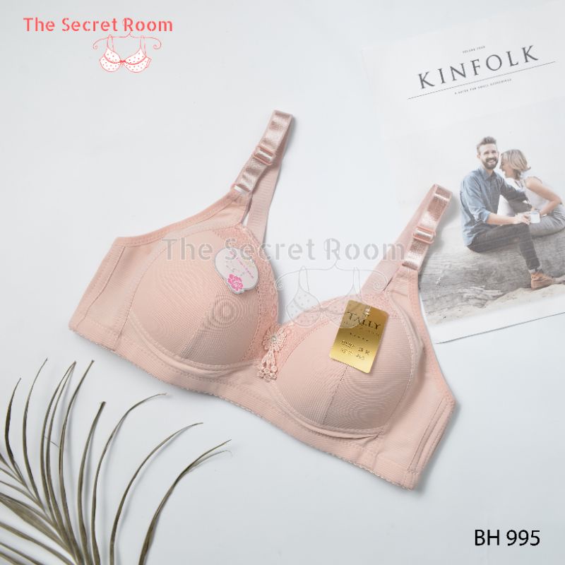 TALLY BRA BH 995 I SIZE 38-44 I CUP C | BUSA TIPIS I TANPA KAWAT I BAHAN KATUN