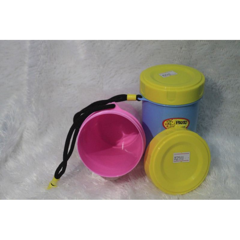 gelas anak lucu plus tutup // gelas plastik tutup 300ml