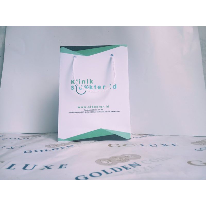 

paperbag custom BC putih
