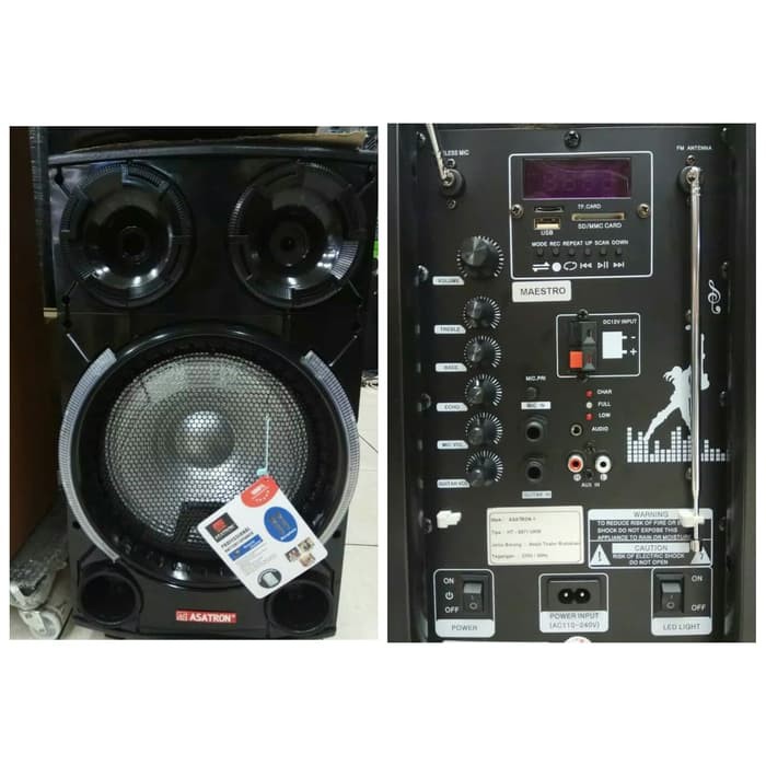 HT 8871 UKM Maestro Speaker Portable Meeting Wireless Asatron 12inch