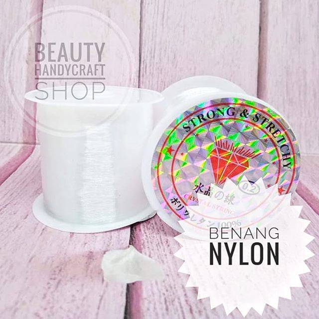 Benang nylon khusus jahit payet per rol