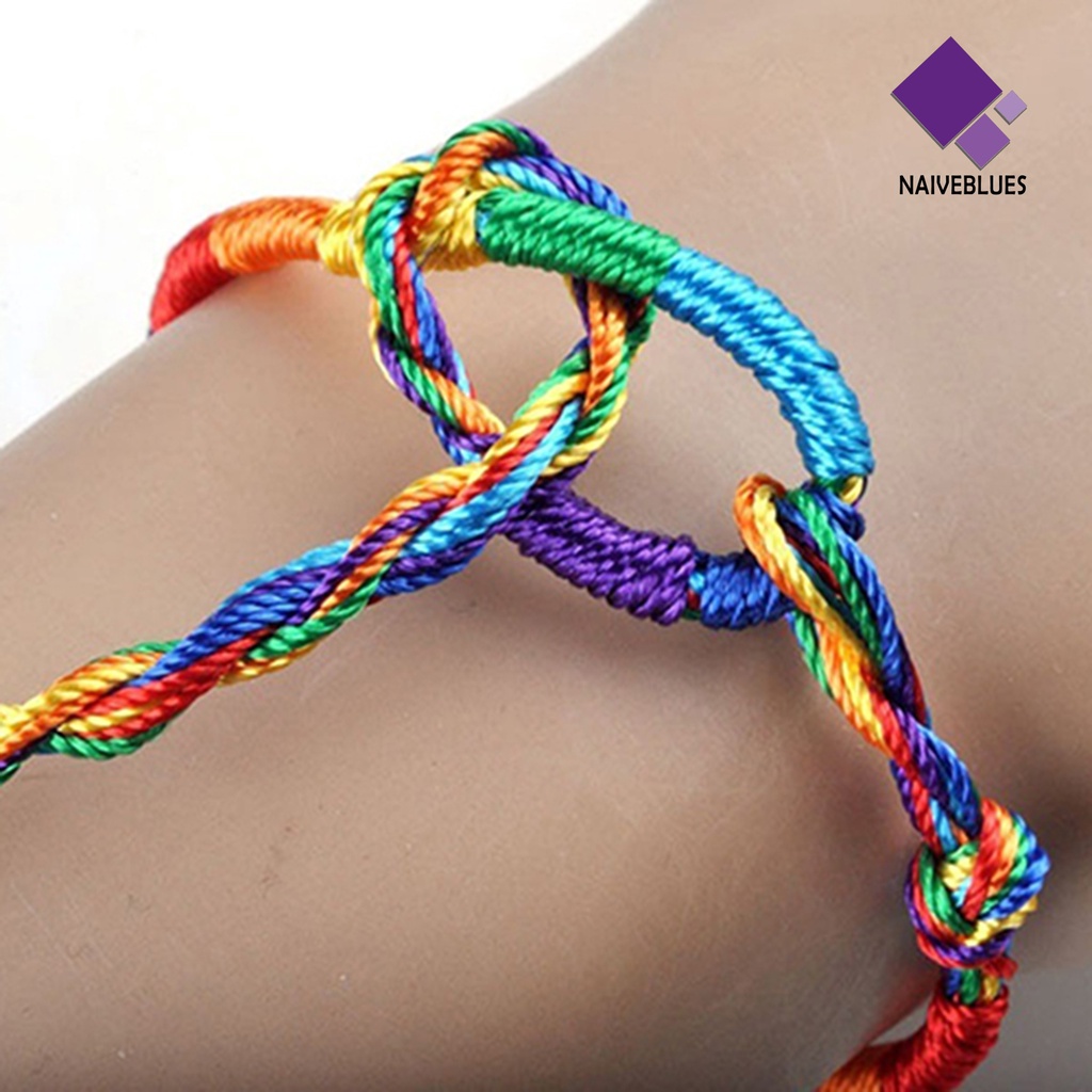 20pcs Gelang Rajut Warna-Warni Untuk Club