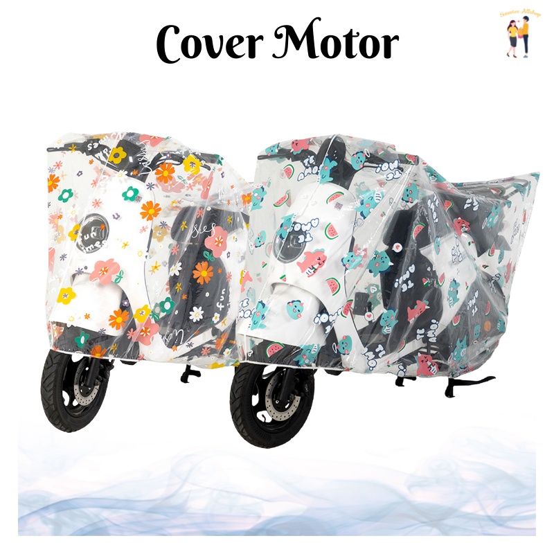Sarung Motor Anti Panas Dan Hujan Vario Transparan Selimut Pelindung Pcx P7H4 Beat Plastic Vespa Beb