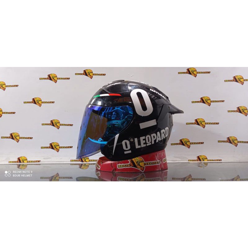 Helm KYT KYOTO R SOLID WHITE Original modif (PAKET GANTENG)-3