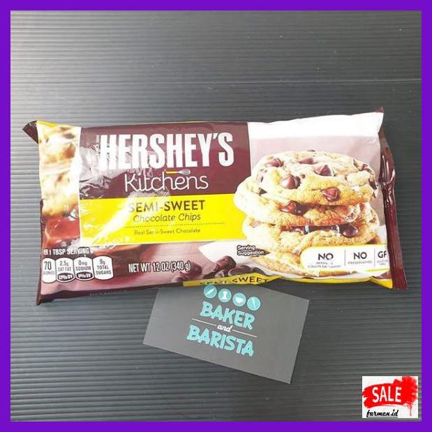

SAKMACOKLAT- HERSHEY'S SEMI SWEET CHOCOCHIP HERSHEY CHOCOLATE CHIP 340GR -MAKANAN-MINUMAN.