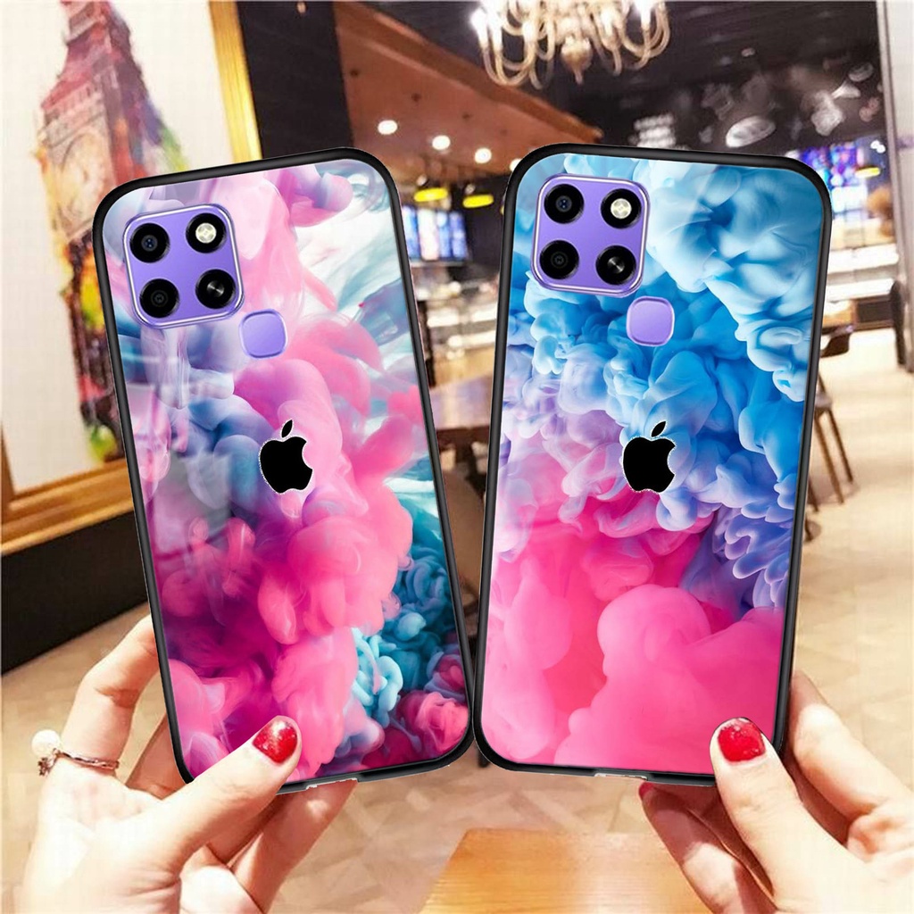 [M5] New Case Glass INFINIX SMART 6 - Case hp - Casing hp - Kesing Kilau- Kesing handphone - Case ha