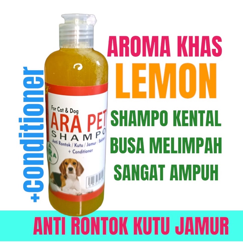 shampo kucing anti kutu jamur rontok bacteri AMPUH 250ml