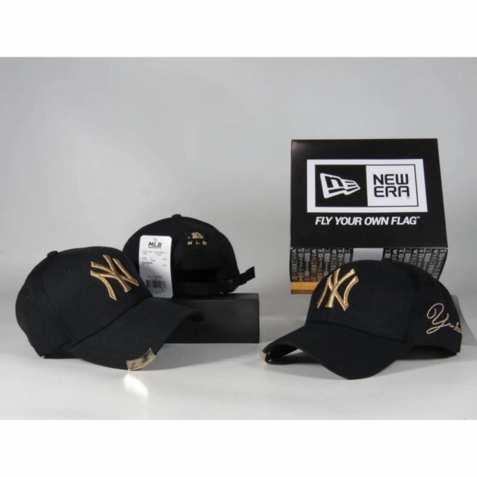 TOPI BASEBALL NEW YORK YANKEES / NY YANKEES NAVY ORIGINAL IMPORT / HAT - HITAM