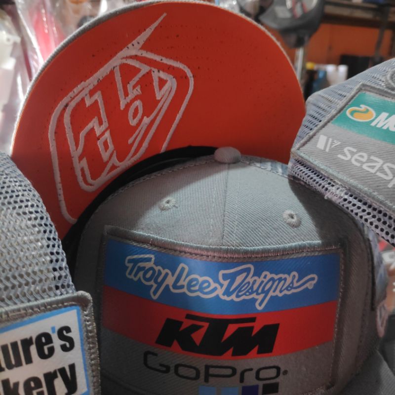 Topi Gopro Snapback Troylee designs Topi Ktm new era motorex FMF seaspan adidas