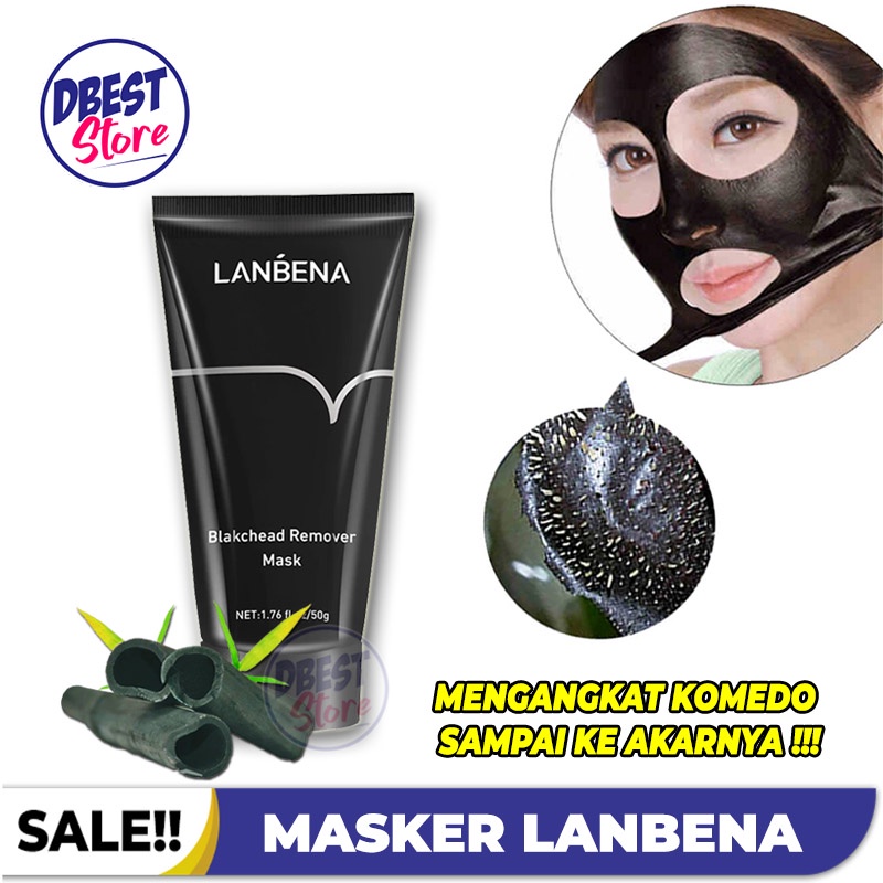 DBEST - LANBENA MASKER ARANG MASKER KOMEDO HIDUNG WAJAH /BLACKHEAD REMOVER PEEL OFF BLACKMASK CHARCOAL